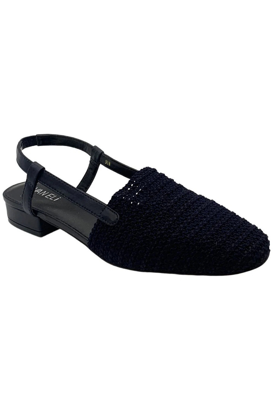 Vaneli Women's Janet Slingback Heeled Sandals Navy - Narrow